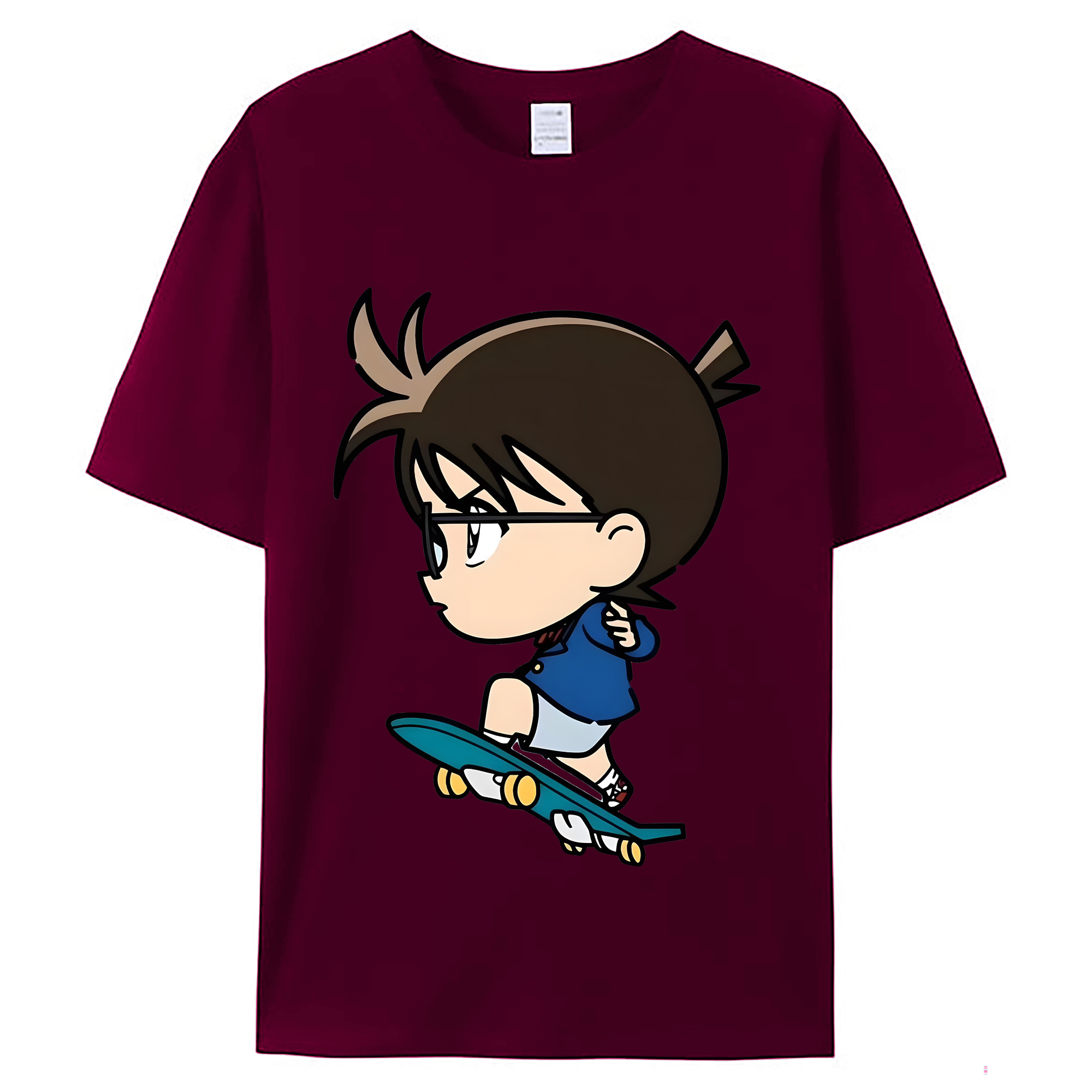 （画像用） 名探偵コナン 江戸川 コナン Detective Conan Conan Edogawa レディースカジュアルプリントTシャツ（綿100％）